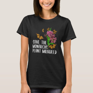 Mannen met een zwarte vlinder Vrouwen Plant plante T-shirt