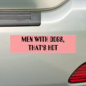 MANNEN MET HONDEN, DAT IS HOE BUMPERSTICKER (Op auto)
