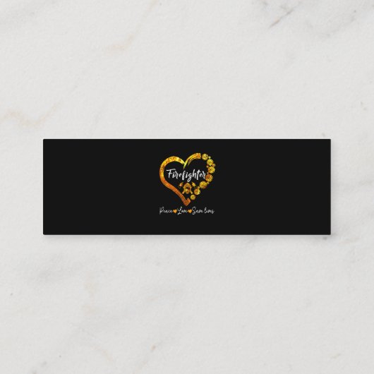 Mannen met kerstbomen voor brandweerlieden mini visitekaartje (Achterkant)