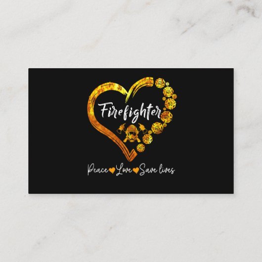 Mannen met kerstbomen voor brandweerlieden visitekaartje (Achterkant)