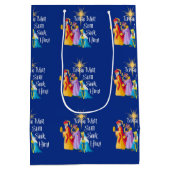 Mannen met kerstmis Religie Medium Cadeauzakje (Achterkant)