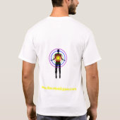 Mannen met kort Sleeve T-shirt (Achterkant)