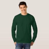 Mannen met lange basishoes T-Shirt DEEP-BOEST GROE (Voorkant volledig)