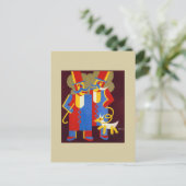 Mannen met Mustaches door Depero Briefkaart (Staand voorkant)