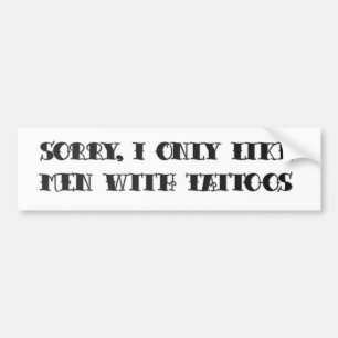 Mannen met Tattoos Bumpersticker