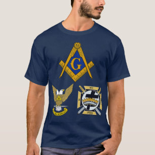 Mannen metselaar Schotse York Rite T-shirt Masonic