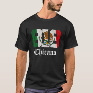 Mannen Mexicaanse vlag Chicano Apparel California T-shirt