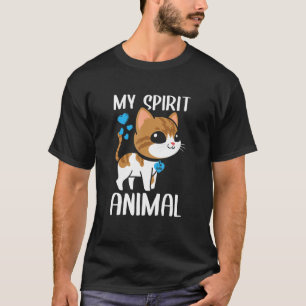 Mannen mijn dierlijk kat waar ik dol op ben, pa He T-shirt