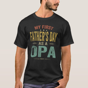 Mannen mijn eerste vaderdag als opa 2023 nieuw eer t-shirt