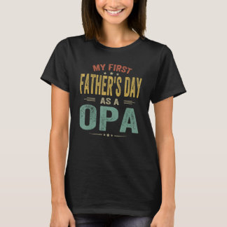 Mannen mijn eerste vaderdag als opa 2023 nieuw eer t-shirt