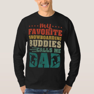 Mannen mijn favoriete boardboeddies noemen me papa t-shirt