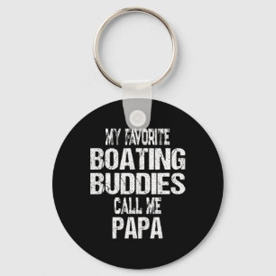 Mannen Mijn Favoriete Boating Buddies Noem Mij Pap Sleutelhanger