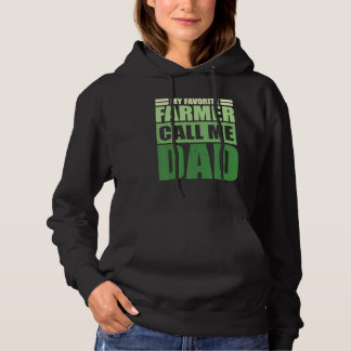 Mannen mijn favoriete boer noemt me pap Vaderdag Hoodie