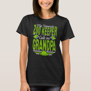 Mannen mijn favoriete dierentuin Keeper roept me o T-shirt