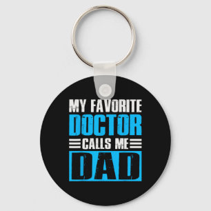 Mannen Mijn favoriete dokter noemt me pap vaderdag Sleutelhanger