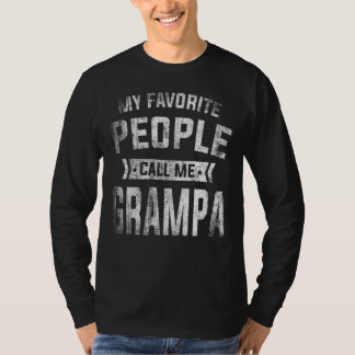 Mannen Mijn favoriete mensen noemen me Grampa Fath T-shirt