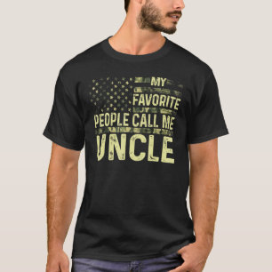 Mannen Mijn favoriete mensen noemen me oom Usa Pat T-shirt