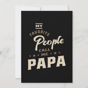 Mannen Mijn favoriete mensen noemen me Papa Gift Bedankkaart