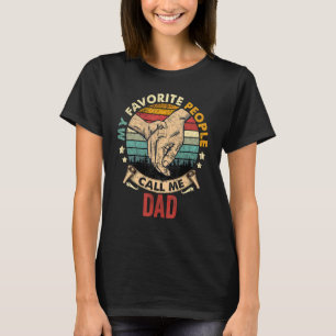 Mannen mijn favoriete mensen noemen me papa groot t-shirt