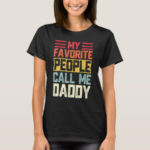 Mannen mijn favoriete mensen noemen me papa Papa v T-shirt
