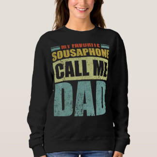 Mannen Mijn favoriete Sousaphone noemt me papa's v Trui