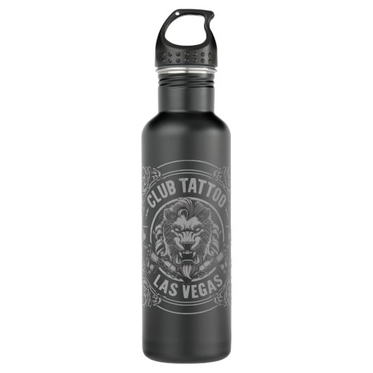 Mannen Mijn favoriete Tattoo Lion Las Vegas Bennin Waterfles (Voorkant)