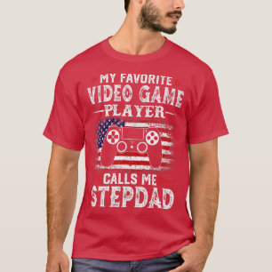 Mannen Mijn favoriete videospelspeler roept me Ste T-shirt