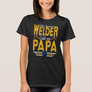 Mannen Mijn favoriete welker noemt me Papa's die p T-shirt