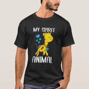 Mannen Mijn Geestelijke Giraffe Ik hou van papa He T-shirt