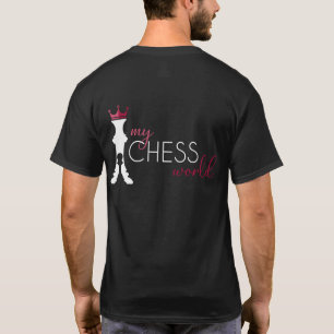Mannen mijn schaakwereld T-shirt
