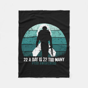 Mannen Militair Veteranen Zelfmoordbewustzijn Ptsd Fleece Deken
