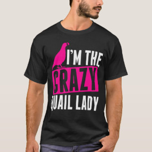 Mannen mio. de knappe quail-eigenaar van de kwarte t-shirt