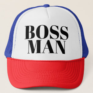Mannen Mode Funny Novelty Baseball BOSS MAN Trucker Pet