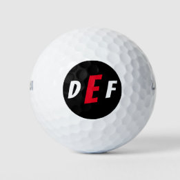 Mannen Modern Monogram Initialen Golfballen