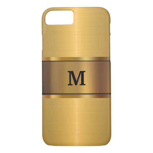 Mannen Monogram Gold Kijk Case-Mate iPhone Case (Achterkant)