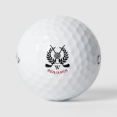 Mannen Monogram Golfballen (Voorkant)