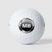Mannen-monogram golfballen (Voorkant)