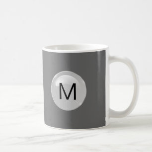Mannen monogram koffie koffiemok