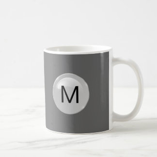 Mannen monogram koffie koffiemok