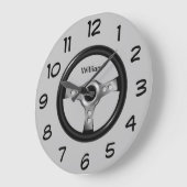 Mannen monogram Man Cave Wall Decor Grote Klok (Hoek)