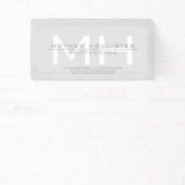 Mannen Monogrammed, Grey Business Spandoek (Insitu)