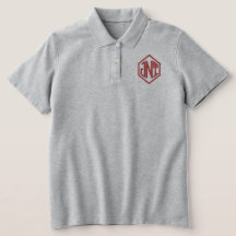 Mannen monogrammen linkerborst