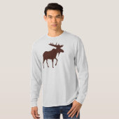 Mannen Moose Raglan Shirt (Voorkant volledig)