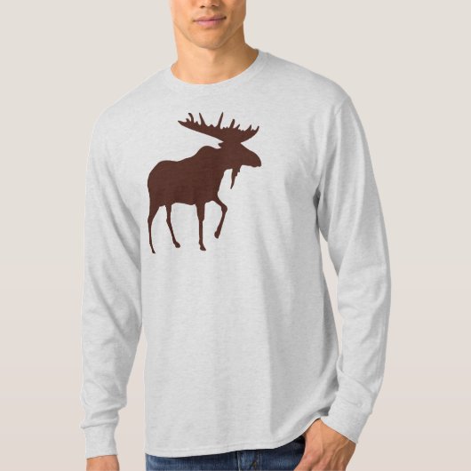 Mannen Moose Raglan Shirt (Voorkant)