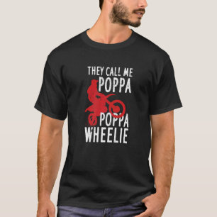 Mannen motocross voor vuile bike Riding pap Poppa  T-shirt