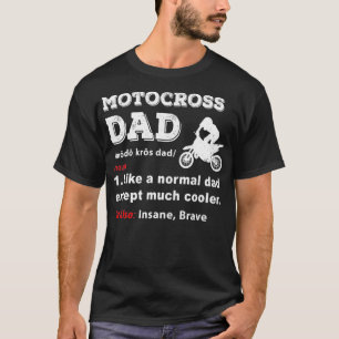 Mannen motorfietser Motocross  grappig T-shirt