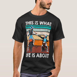 Mannen motorrijder Pa Dit is het leven Motorcross  T-shirt