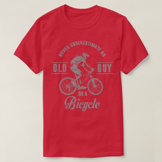 Mannen mountainbiking Bicyc in ruste MB bicyc T-shirt (Design voorkant)