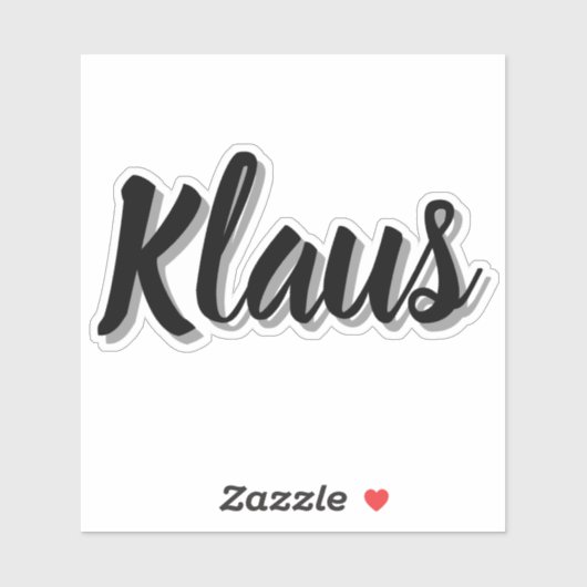 Mannen naam Klaus, Sticker (Vel)