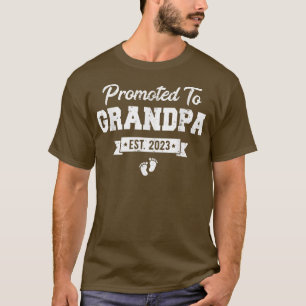 Mannen naar opa est 2023 opa om te worden, n t-shirt